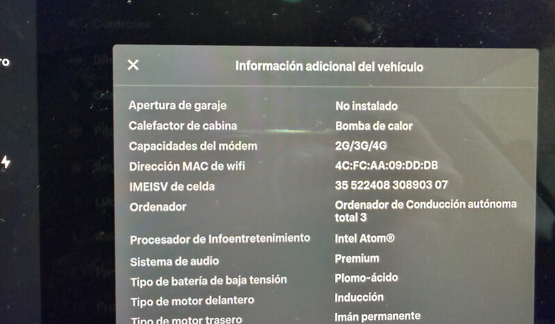 Tesla Model 3 Gran Autonomia AWD 2021 lleno