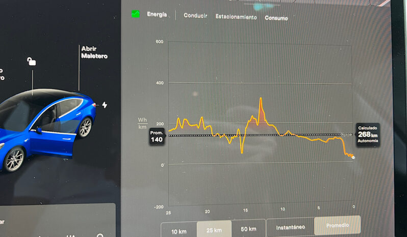 Tesla Model 3 Gran Autonomia AWD con FSD lleno