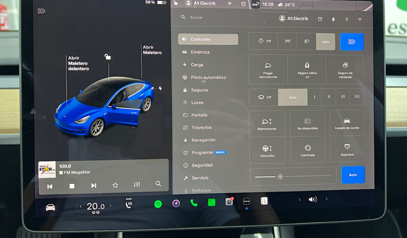 Tesla Model 3 Gran Autonomia AWD con FSD lleno