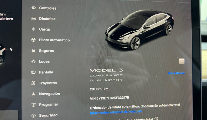 Tesla Model 3 Long Range AWD con FSD lleno