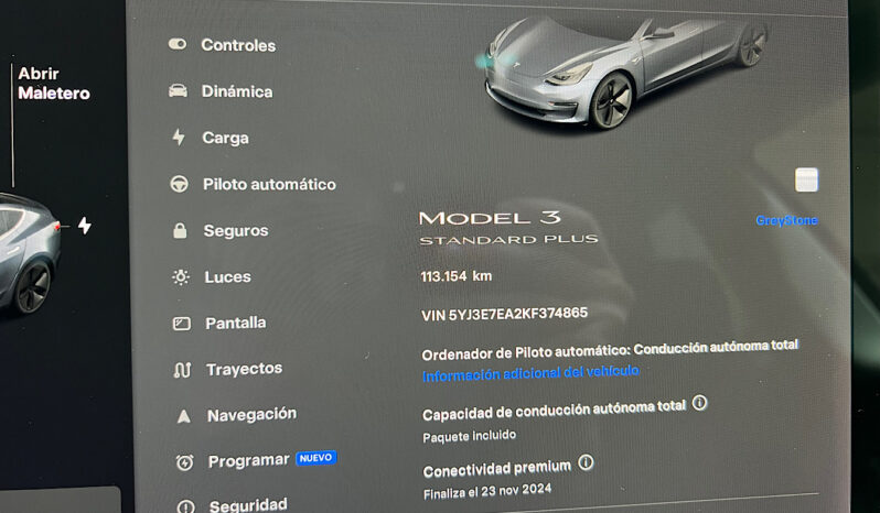 Tesla Model 3 Standard Plus con FSD lleno