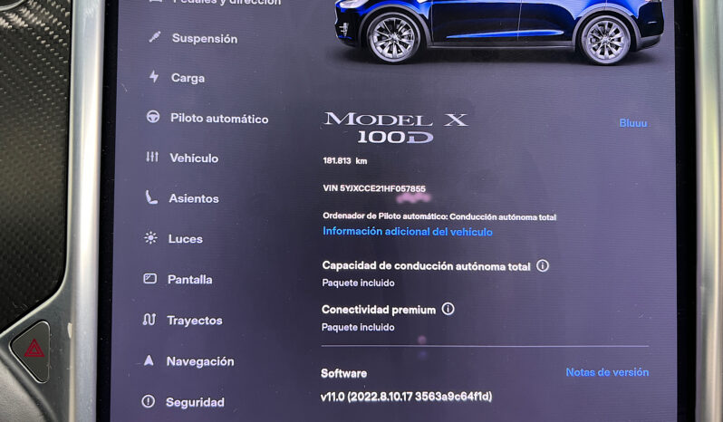 Tesla Model X 100D con FSD lleno