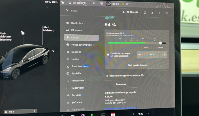 Tesla Model 3 Gran Autonomia AWD con Bola lleno