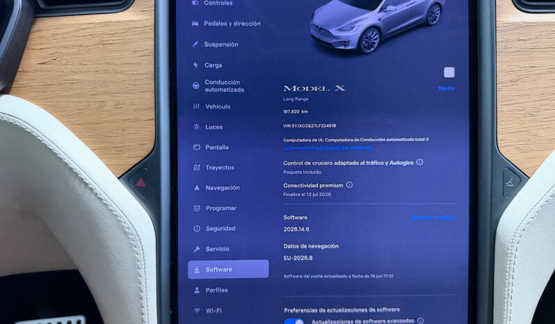 Tesla Model X Raven Gran Autonomia lleno