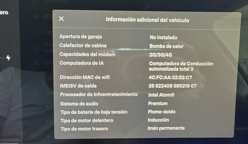 Tesla Model Y Gran Autonomia 4WD lleno
