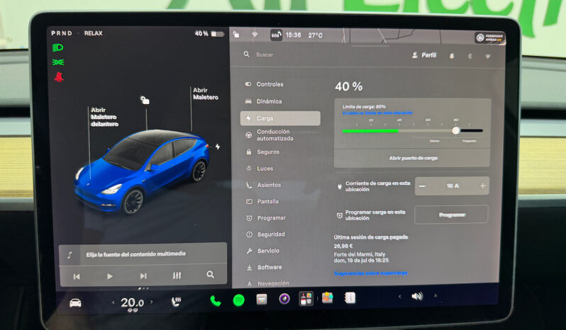 Tesla Model Y Gran Autonomia 4WD lleno