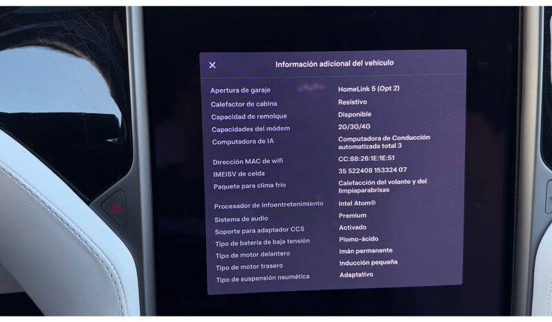Tesla X Gran Autonomia Raven lleno