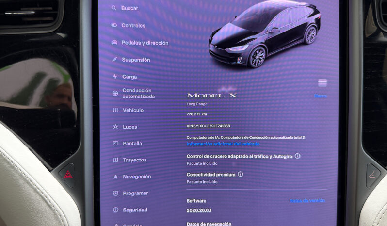 Tesla X Gran Autonomia Raven lleno