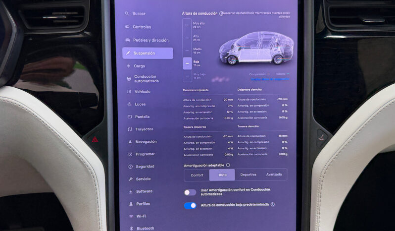 Tesla X Gran Autonomia Raven lleno